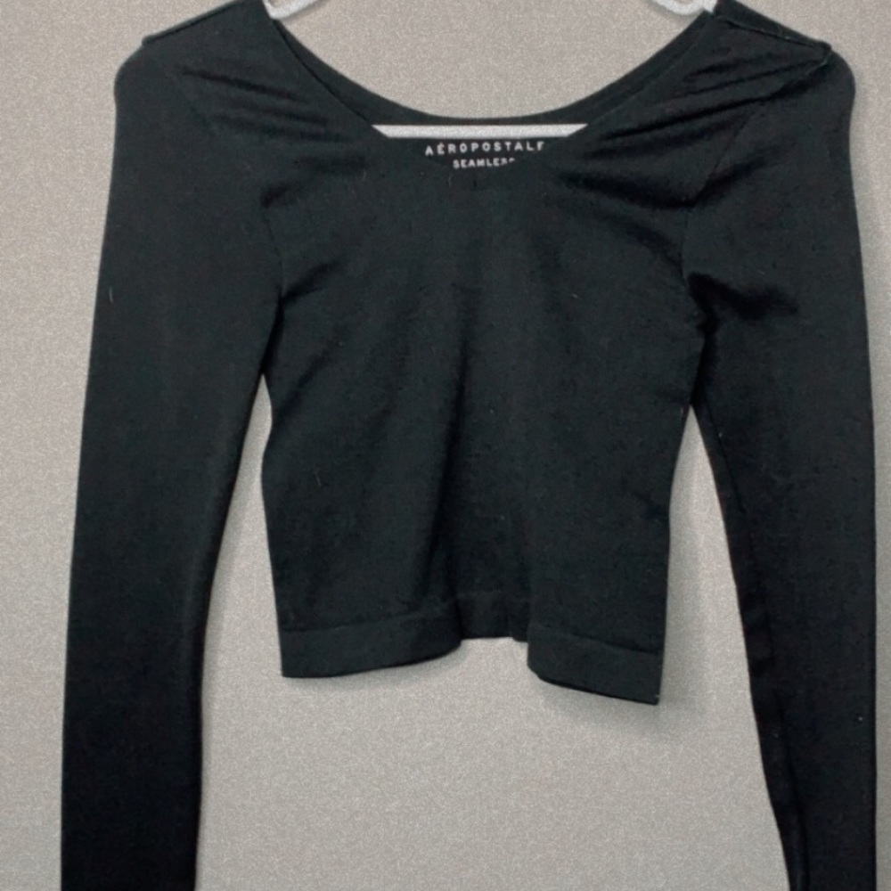 Aeropostale Long Sleeve Rip Knit Top